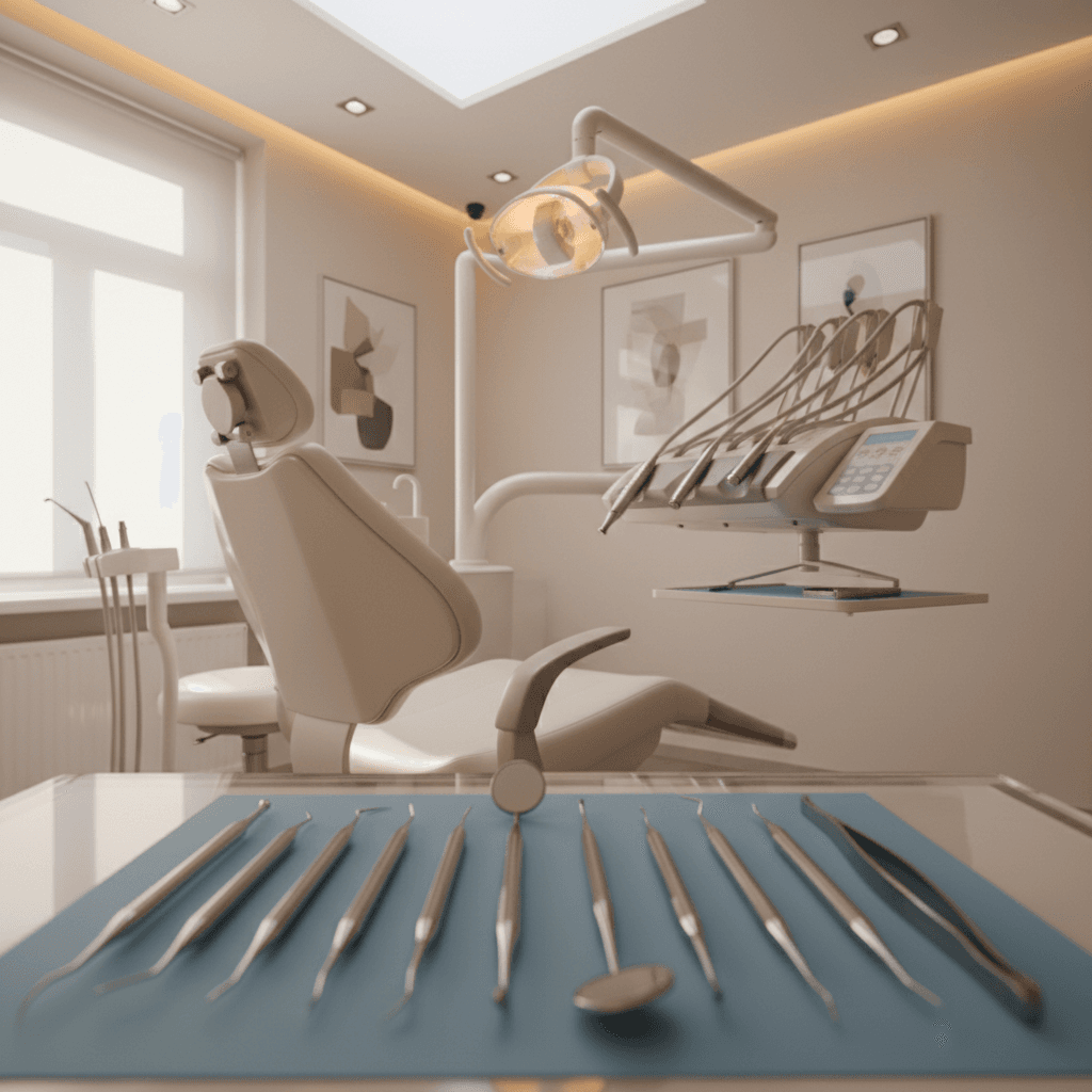 Advance Dental modern treatment room with sterilized equipment